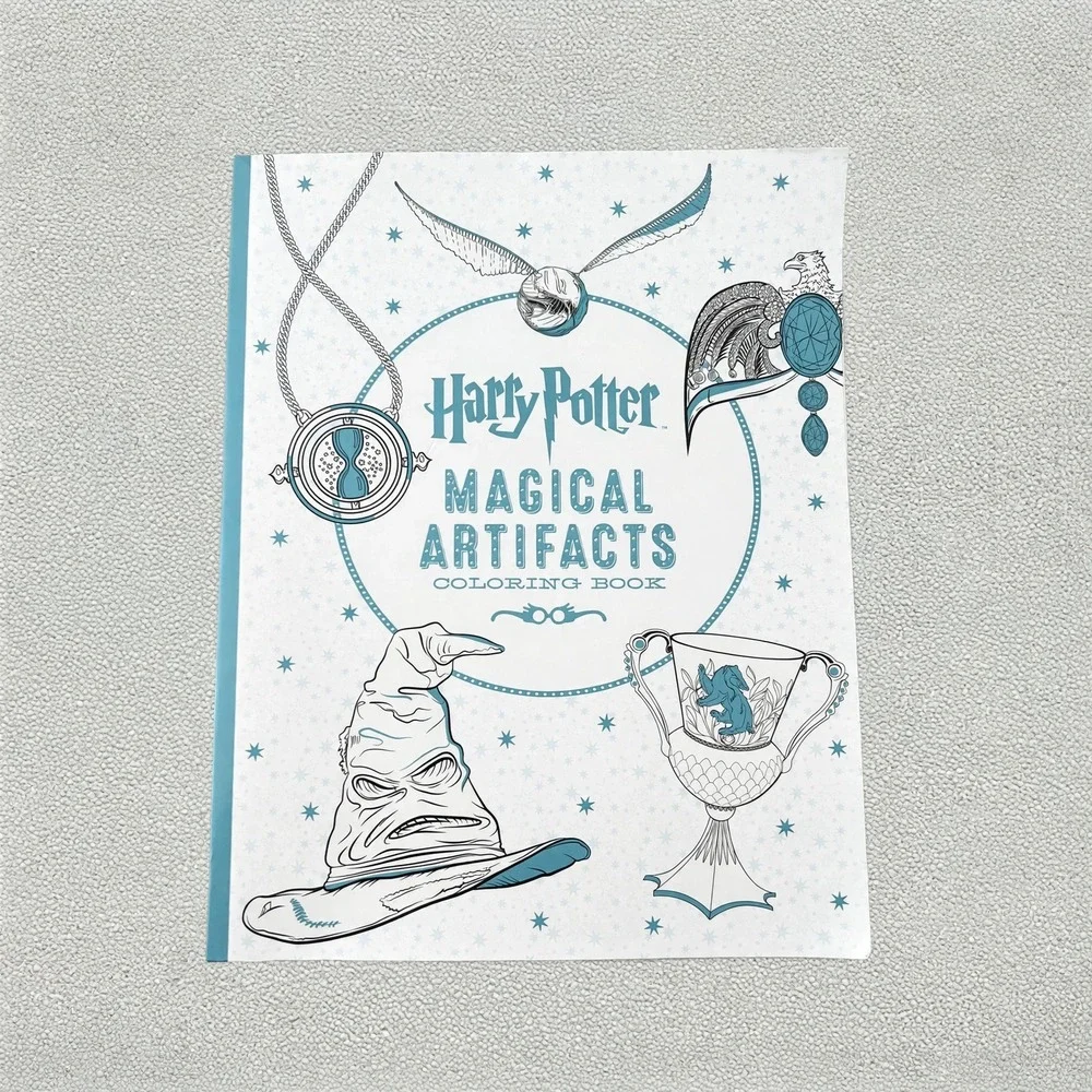 Harry Potter Coloring Book Lot 2 Magical Places Characters Artifacts Scholastic